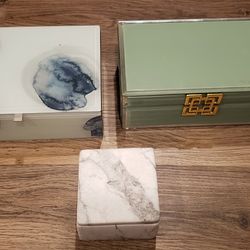 (3) Jewelry/Trinket Boxes