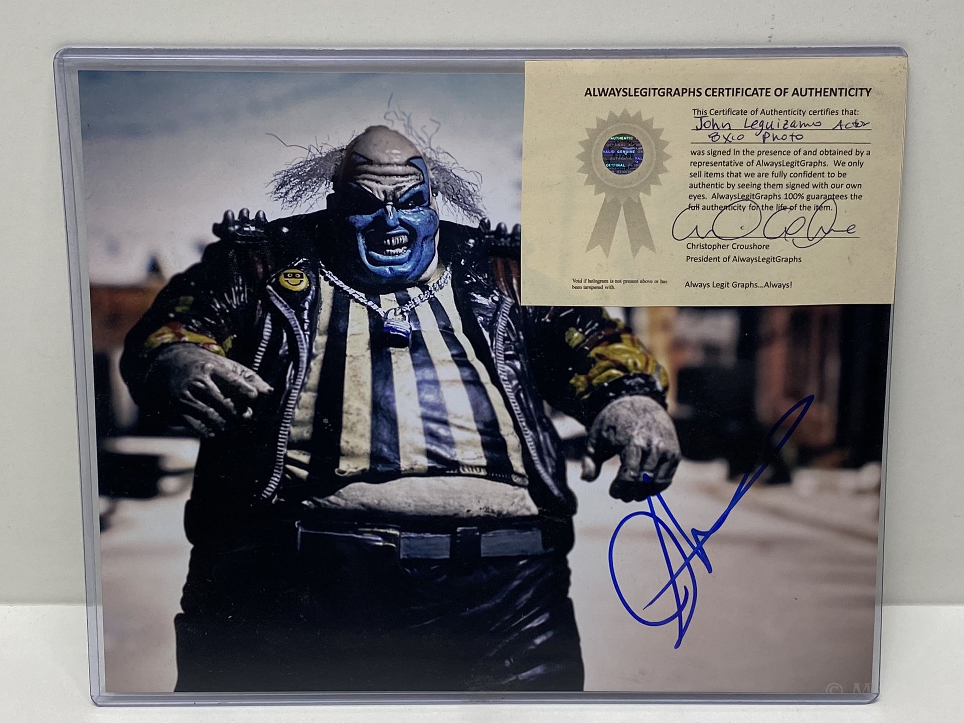 John Leguizamo Signed 8x10 Photo ~SPAWN Violator~ With COA.