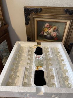 Fifth Avenue Crystal 95 PC 3 in 1 Game Set Chess Checkers Backgammon Complete