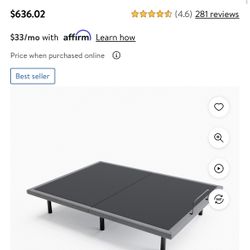 Lucid Advanced Power Adjustable Bed Base, Twin X