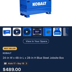 Kobalt Jobsite Box