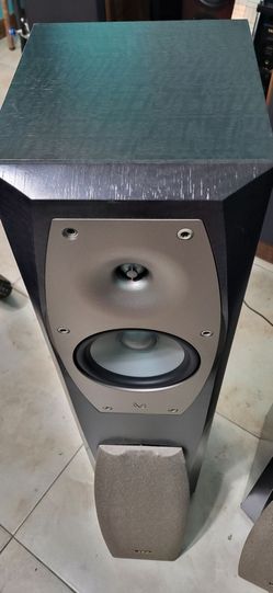 Pair INFINITY Black Onyx Interlude IL30 Bi-Wired Front Tower Speakers 8ohm 150W