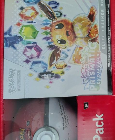 Pokemon Prismatic Evolutions Bundle Elite Trainer Box Pokeball Combo Pokémon TCG