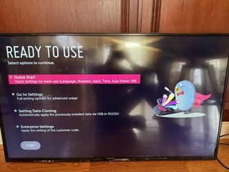 LG 49SM5KD -B  49 inch 4k tv  no remote control and stand 