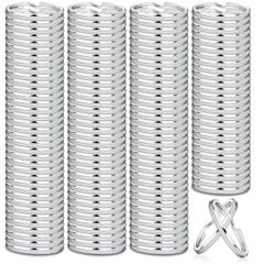 Bulk Key Rings / Split Rings for Crafts & Keychains – Approx. 200 Pieces
