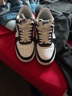 BAPE Bapesta Low-Top Sneakers Black White