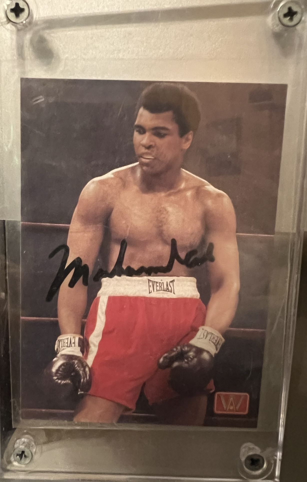 All World Sports Boxing Promo Signed Muhammad Ali Autograph