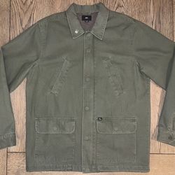 Obey Worldwide Chore Coat, Army Olive, Size M, Never Worn