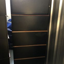 2 File Cabinets - Like New - Black - Metal