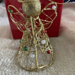 Elegant Wire Angel Ornament . NiB