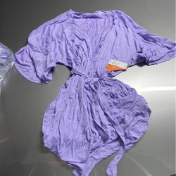 Gilligan & O'malley Robe, Violet, M/L