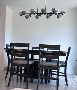 Counter Height Dining Expandable Table Set