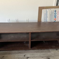 Free Brown Wooden TV Stand