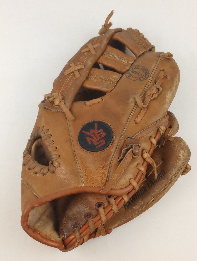 Vintage NBS Baseball Glove 12" Top Grain Leather Professional Model 9027 RHT