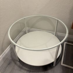 White Glass Coffee Table