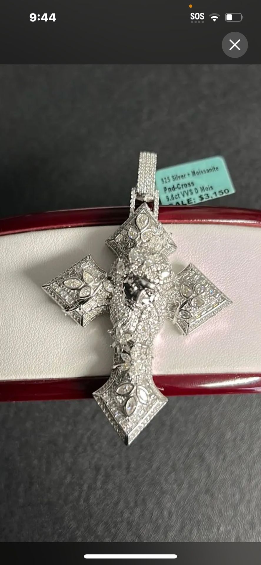 Moissanite Cross
