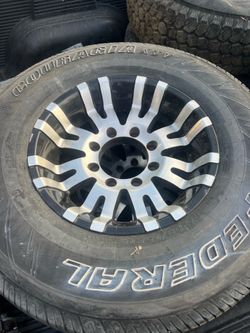 16” wheels 8x6.5