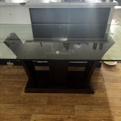 Glass/Wooden Dinning Table