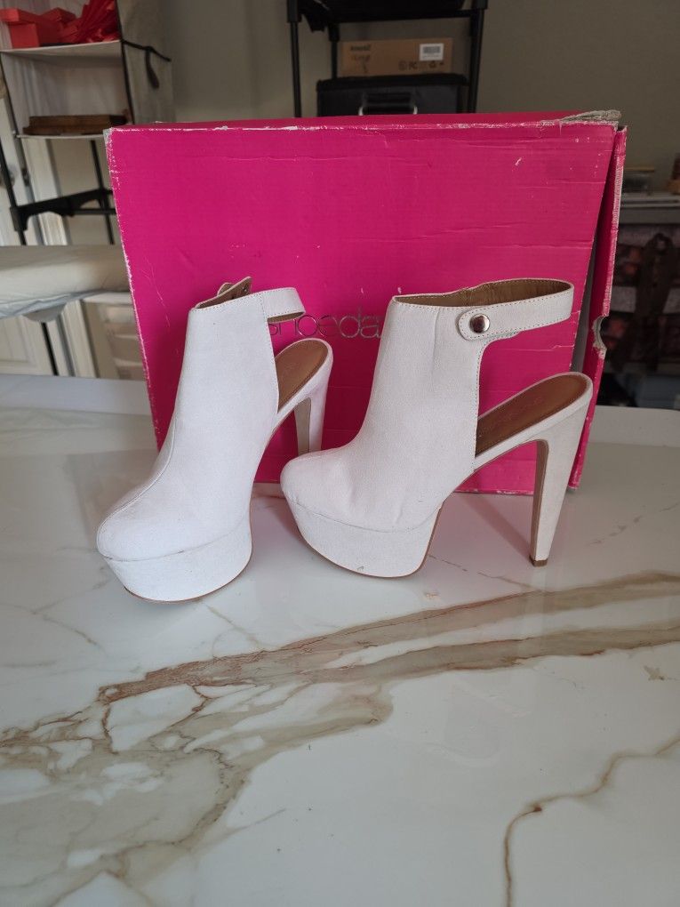 NEW☆ Platform High Heels - Bone White - SZ. 8