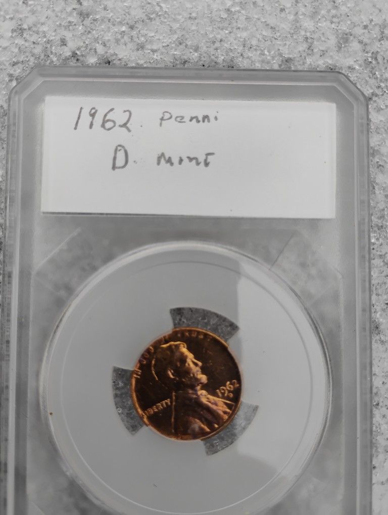 A 1962 Denver Copper Penny Beautiful Shape Clean