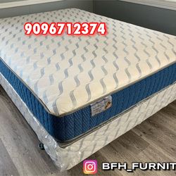Queen Size Supreme Orthopedic Mattress and Boxspring