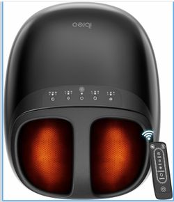 Shiatsu Foot Massager for Foot Neuropathy, Plantar Fasciitis, Pain Relief, Tired Relaxation, with Heat, Deep Rolling & Kneading Therapy, 360° Air Comp