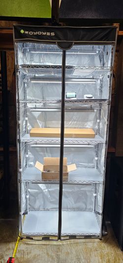 New! Indoor Greenhouse 6-Tier Plant Stand with Grow Lights & Cover