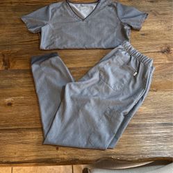 Scrub Set, Super Soft, Size M top, Size L Bottoms, $20