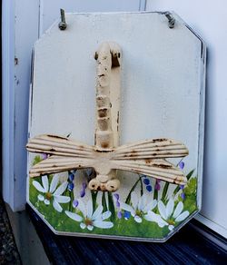 Rustic  Dragonfly Door Knocker Iron Vintage