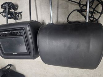 2 Audio vox head rest  DVD 📀 usb