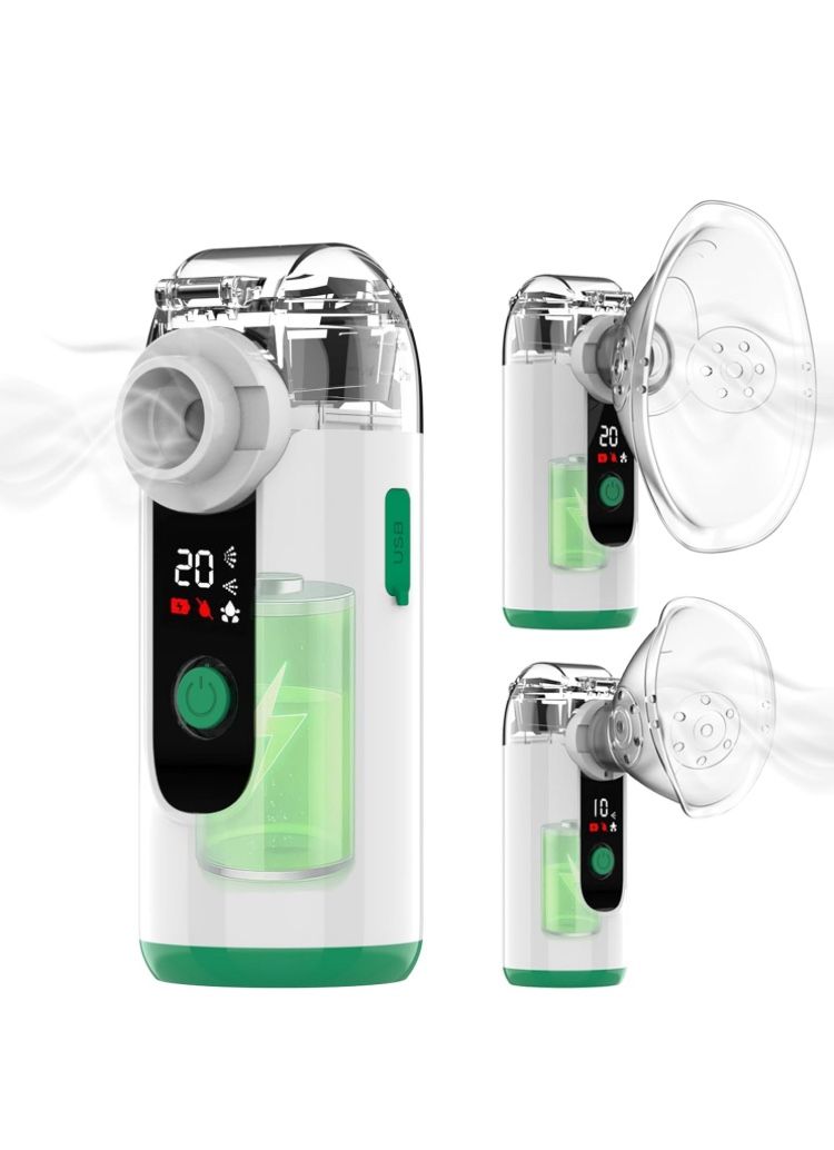 Hand-held Nebulizer, Portable with Self-Clean Mode, Rechargeable
