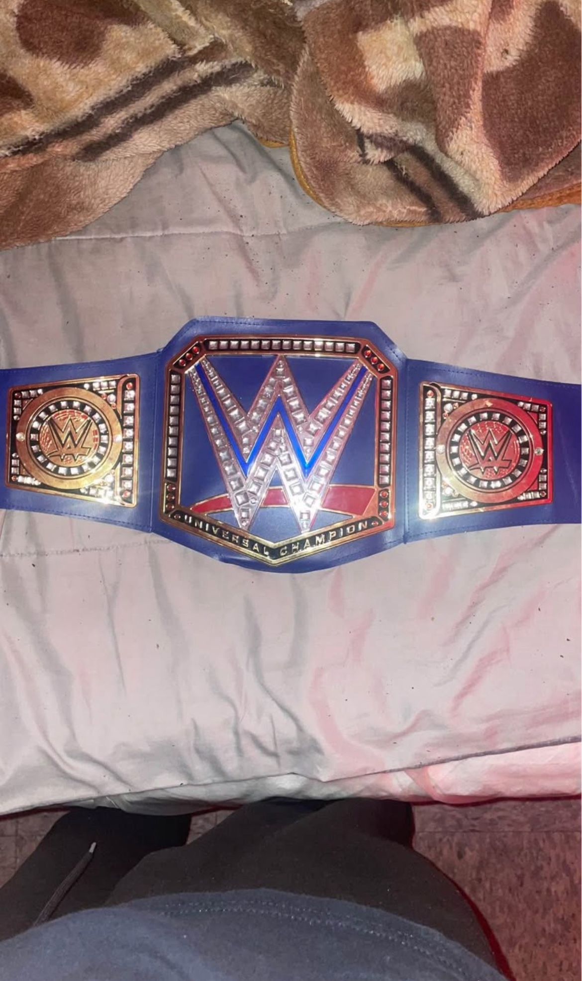 Kids WWE Championship Signed By Xavier Woods