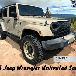 2016 JEEP WRANGLER UNLIMITED SAHARA 