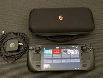 Valve Steam Deck OLED 512GB Black Handheld Console with Case