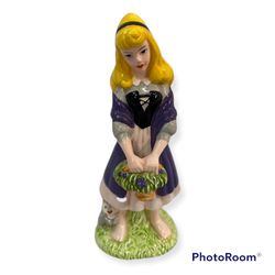 Vintage Disney Sleeping Beauty Aurora Figurine Briar Rose Japan 6.5” High Ceramic