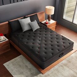 King Size Beautyrest Black C-Class Mattress, 12” Extra Firm Profile for Enhanced Support and Durability, Factory-Sealed in Plastic, Same-Day Delivery 