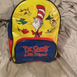 Dr Seuss Youth Kids Book Bag Backpack! BV/js