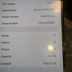 iPhone 14 Pro Max 512MB Unlock 