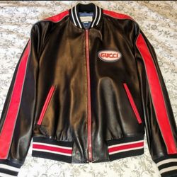 Gucci Leather Bomber 