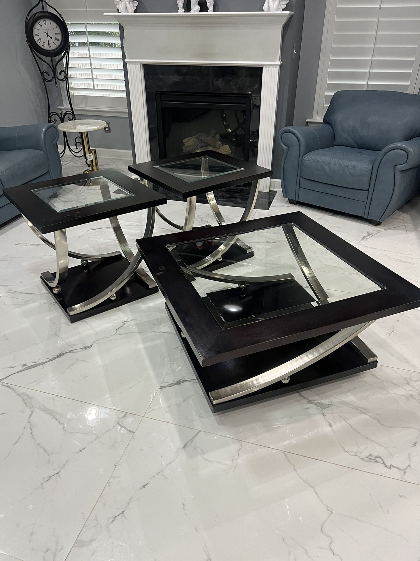 Coffee Table And 2 End Tables 