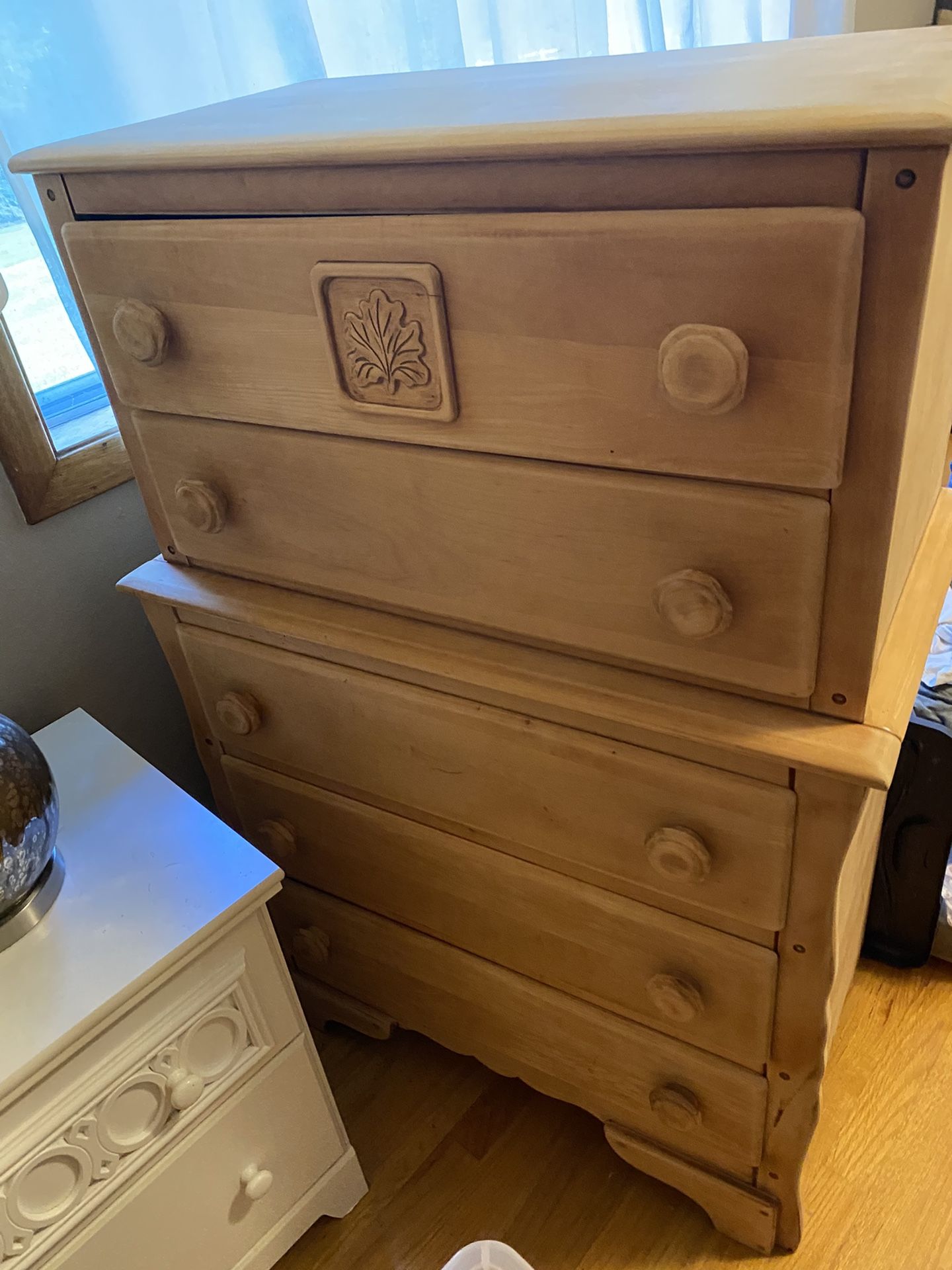 Dresser Maple Chest Of Drawers Virginia House Antique 