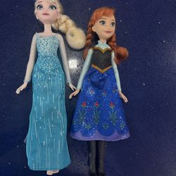 Ana and Elza Frozen movie dolls