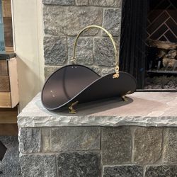 Brass Log Basket (New)