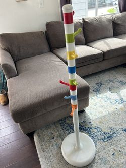 Vintage Memphis style IKEA standing coat rack