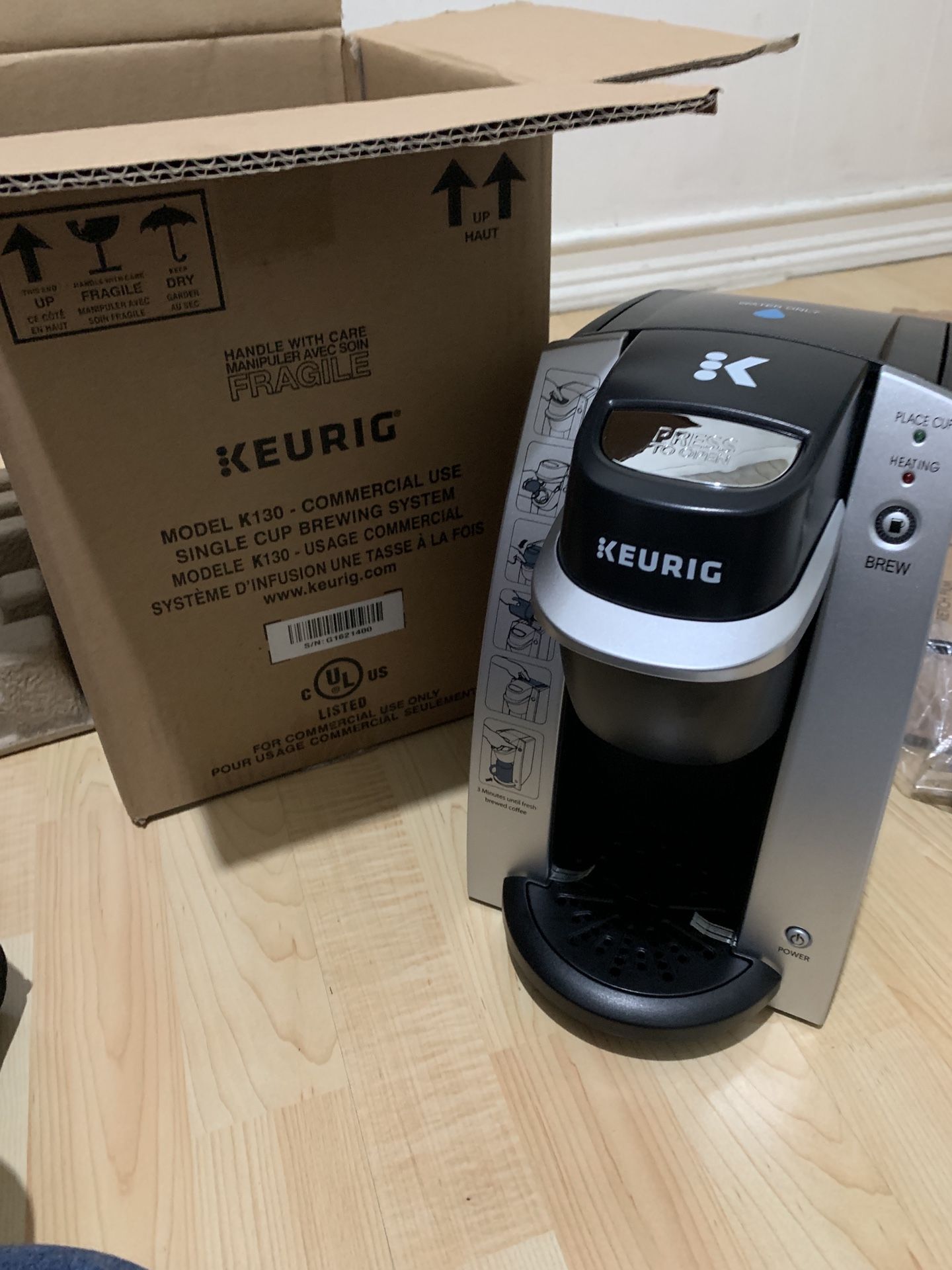 keurig in room brewing system