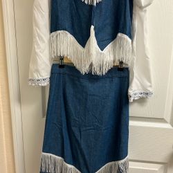 Ballet Folklorico-norteño-polka Style Dress