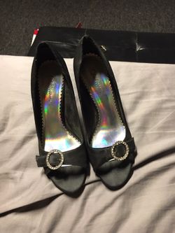 Open toe high heel size8