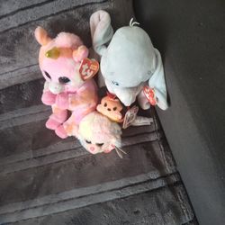 RANDOM "TY" STUFFED ANIMALS 