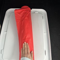 Roll Of Plastic Red Table Cloth 