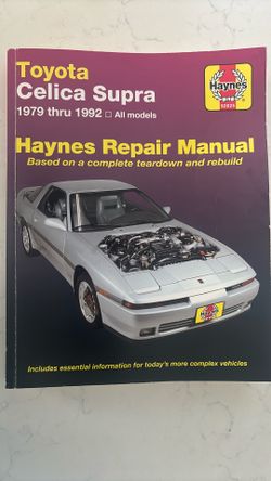 Toyota Celica Supra 1(contact info removed) Haynes Repair Manual